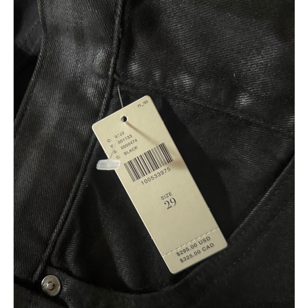 AG HATTIE CROP COATED HIGH RISE BARREL JEAN SIZE 29 - Picture 8 of 10